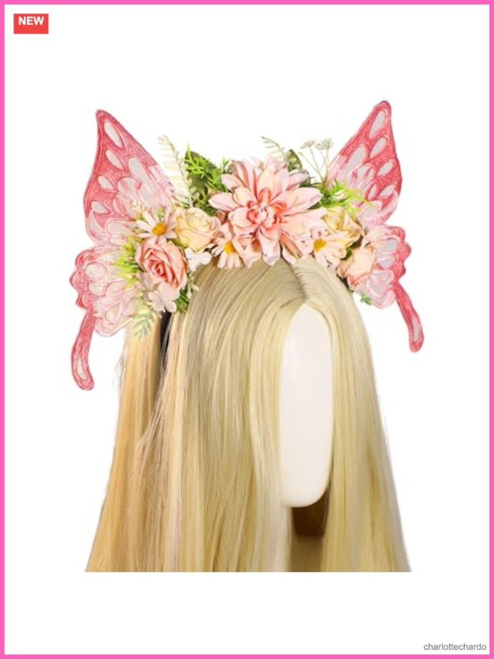 Butterfly Fairy Headband Flower Crown Woodland Floral Hairband Renaissance